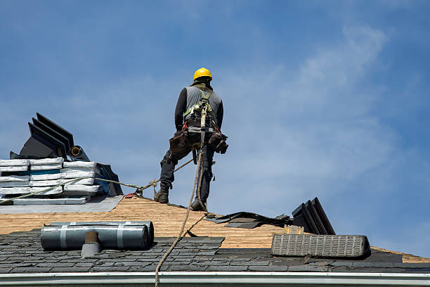 Professional Roofing technician working in Robson, WV